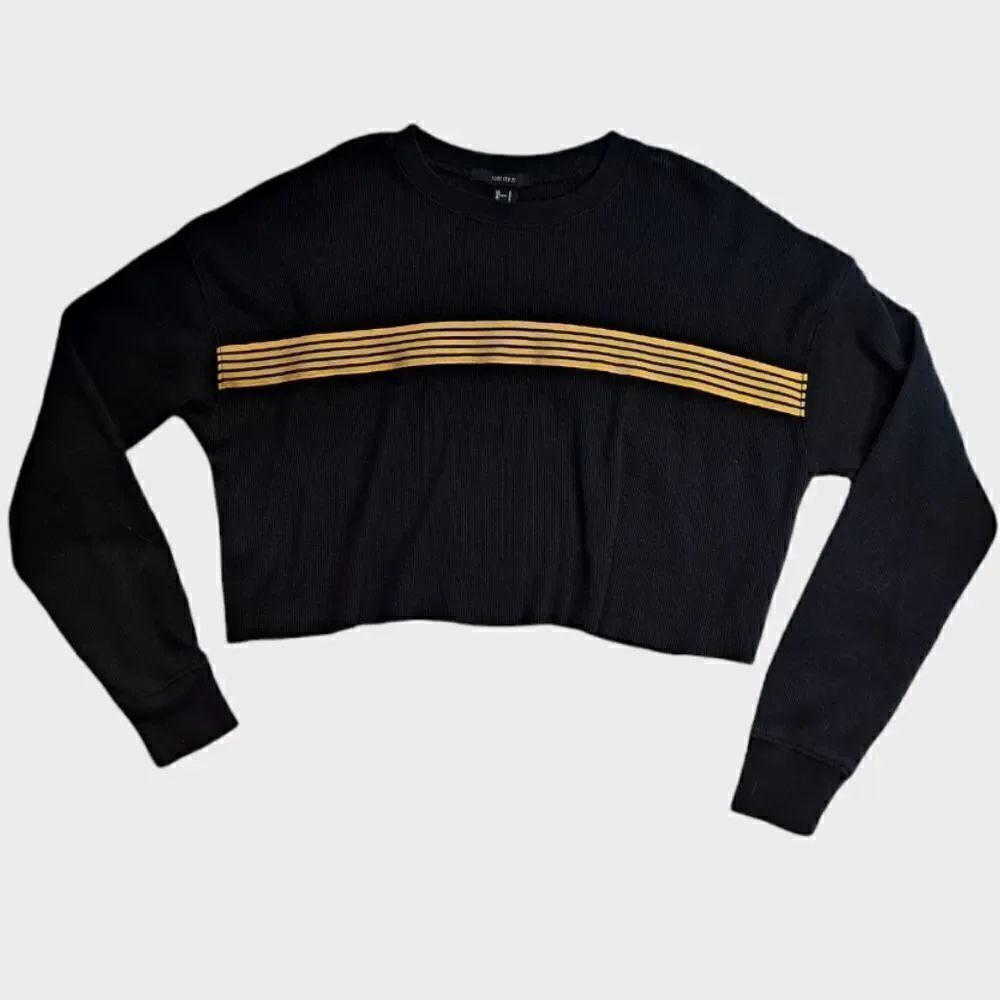 Forever 21 Cropped Waffle Top